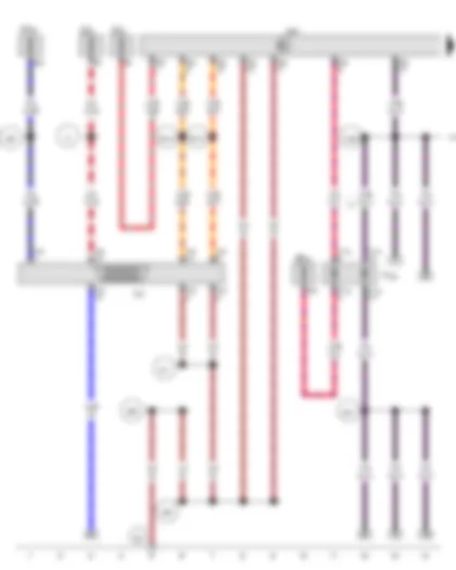 Wiring Diagram  VW GOLF 2015 - Data bus diagnostic interface - Diagnostic connection