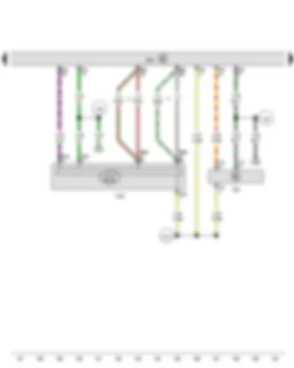 Wiring Diagram  VW GOLF 2014 - Hall sender - Engine control unit - Charge pressure positioner