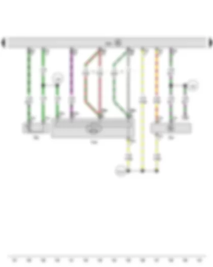 Wiring Diagram  VW GOLF 2014 - Hall sender - Coolant temperature sender - Engine control unit - Charge pressure positioner