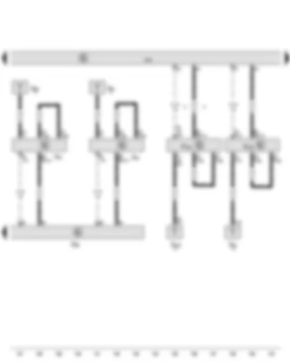 Wiring Diagram  VW GOLF 2014 - Control unit 1 for information electronics - TV tuner - Aerial amplifier 2 for TV - Aerial amplifier 3 for TV - Radio aerial 2 - Left aerial module - Right aerial module - Radio aerial