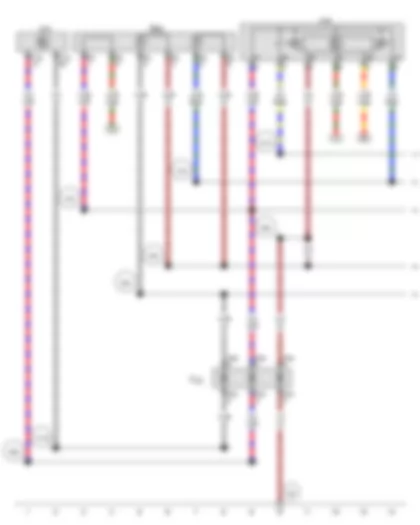 Wiring Diagram  VW GOLF 2014 - Warning buzzer switch - Onboard supply control unit - Driving school mode relay