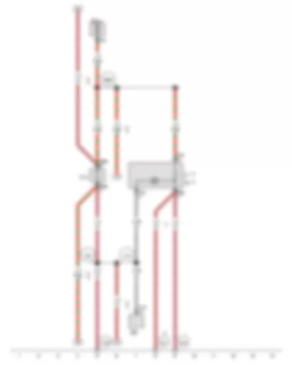 Wiring Diagram  VW GOLF 2015 - Rotary light switch - Cigarette lighter - 12 V socket - 12 V socket 2