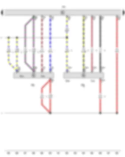 Wiring Diagram  VW GOLF 2014 - Exhaust gas recirculation valve 1 - Exhaust gas recirculation valve 2 - Engine control unit