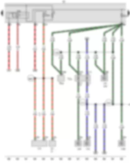Wiring Diagram  VW GOLF 2016 - Terminal 15 voltage supply relay - Fuse holder C