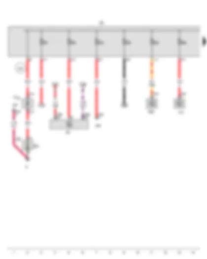 Wiring Diagram  VW GOLF 2015 - Fuse holder A - Fuse holder D