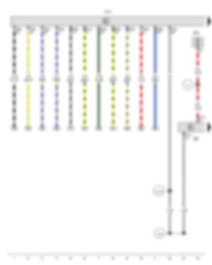 Wiring Diagram  VW GOLF 2015 - Rotary light switch - Onboard supply control unit