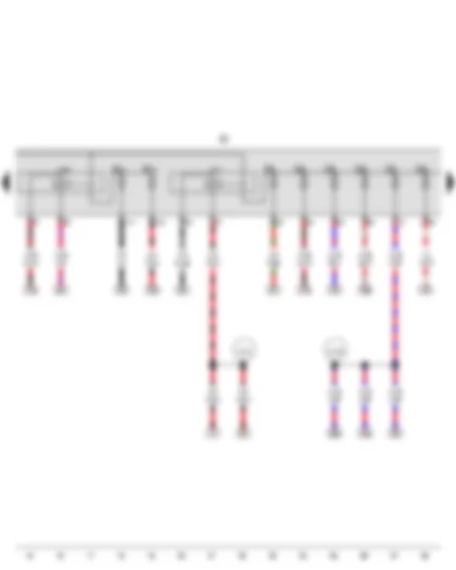 Wiring Diagram  VW GOLF 2017 - Terminal 30 voltage supply relay - High heat output relay - Fuse holder B