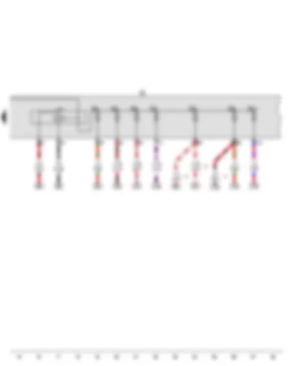 Wiring Diagram  VW GOLF 2016 - Main relay - Fuse holder B