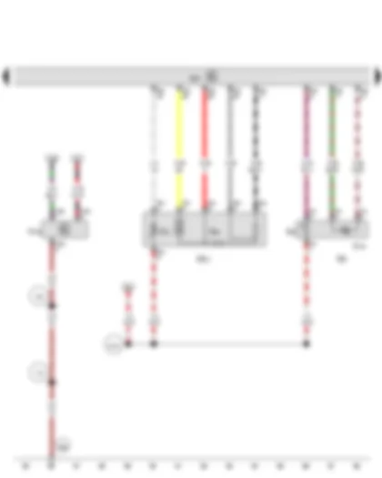 Wiring Diagram  VW GOLF 2016 - Lambda probe 1 after catalytic converter - Lambda probe 1 before catalytic converter - Ethanol concentration sender - Engine control unit