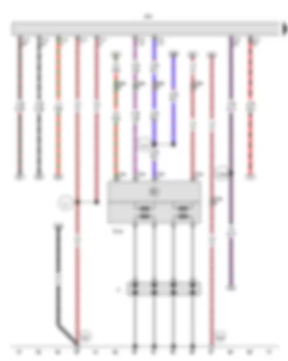 Wiring Diagram  VW GOLF 2010 - Engine control unit - Ignition transformer - Spark plug connector