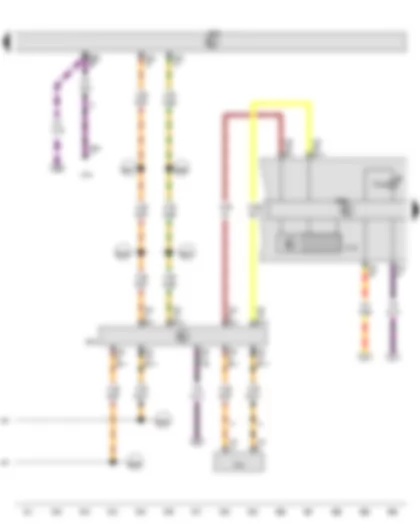 Wiring Diagram  VW GOLF 2012 - Multifunction indicator - Data bus diagnostic interface