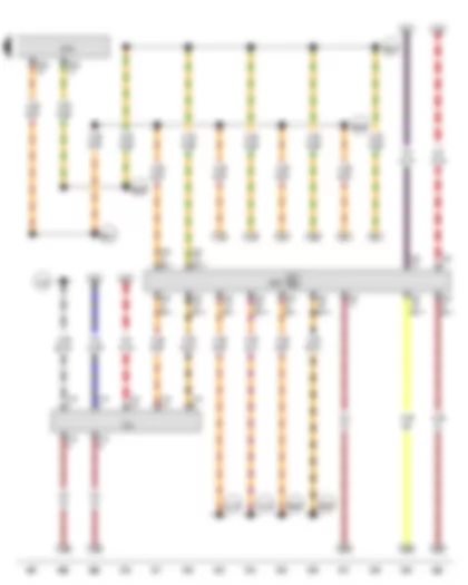 Wiring Diagram  VW GOLF 2010 - Data bus diagnostic interface - Diagnostic connection