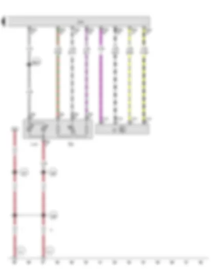 Wiring Diagram  VW GOLF 2010 - Onboard supply control unit - Illumination regulator illumination bulb