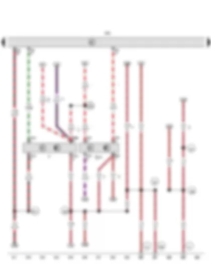 Wiring Diagram  VW GOLF 2011 - Brake light switch - Clutch position sender - Engine control unit