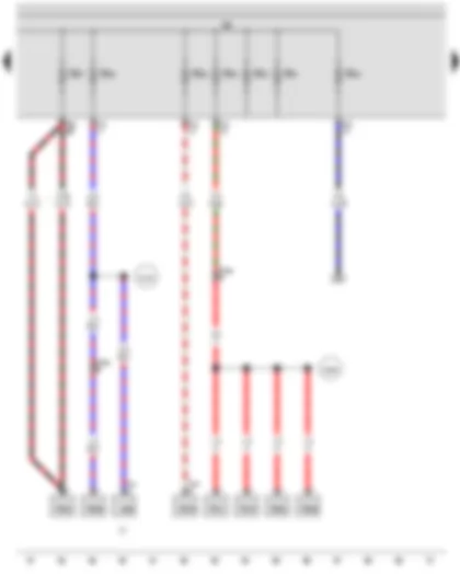 Wiring Diagram  VW GOLF 2010 - Fuse holder B - Fuse 27 on fuse holder B - Fuse 38 on fuse holder B - Fuse 39 on fuse holder B - Fuse 40 on fuse holder B - Fuse 42 on fuse holder B