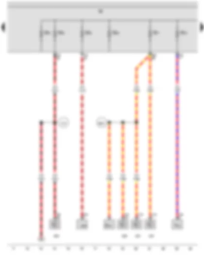 Wiring Diagram  VW GOLF 2010 - Fuse holder B - Fuse 17 on fuse holder B - Fuse 18 on fuse holder B - Fuse 23 on fuse holder B - Fuse 24 on fuse holder B