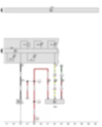 Wiring Diagram  VW GOLF 2011 - Oil pressure switch - Oil level and oil temperature sender - Control unit in dash panel insert