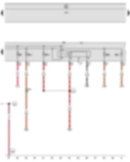 Wiring Diagram  VW GOLF 2010 - Main relay - Fuse holder B