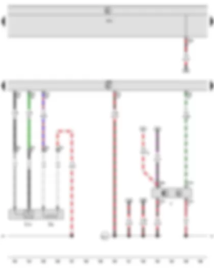 Wiring Diagram  VW GOLF 2010 - Brake light switch - Lambda probe after catalytic converter - Engine control unit