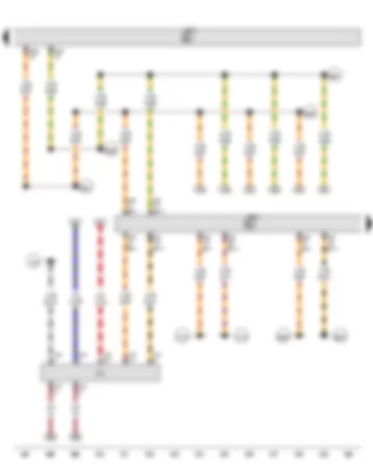 Wiring Diagram  VW GOLF 2011 - Data bus diagnostic interface - Diagnostic connection
