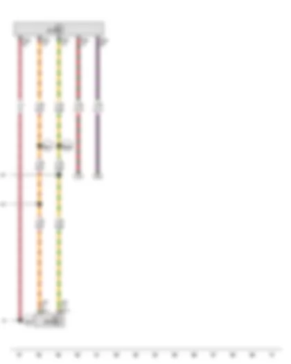 Wiring Diagram  VW GOLF 2012 - Onboard supply control unit - Data bus diagnostic interface