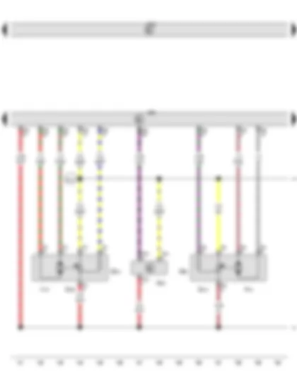 Wiring Diagram  VW GOLF 2011 - Exhaust gas recirculation valve 1 - Intake manifold flap control unit - Position sender for charge pressure positioner - Engine control unit