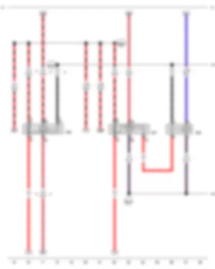 Wiring Diagram  VW GOLF 2011 - Terminal 50 voltage supply relay - Starter relay 1 - Starter relay 2