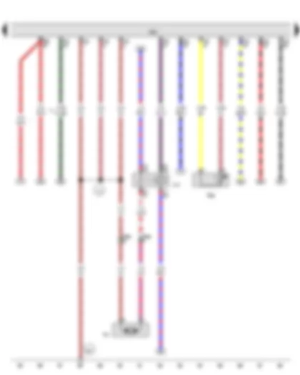 Wiring Diagram  VW GOLF 2012 - Coolant temperature sender - Continued coolant circulation relay - Engine control unit - Continued coolant circulation pump