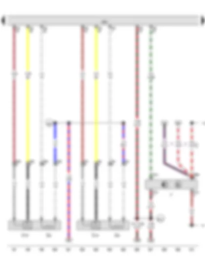 Wiring Diagram  VW GOLF 2011 - Brake light switch - Lambda probe 2 - Lambda probe after catalytic converter - Engine control unit