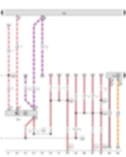 Wiring Diagram  VW GOLF 2011 - Clutch position sender - Engine control unit