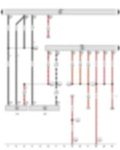 Wiring Diagram  VW GOLF 2012 - Engine control unit