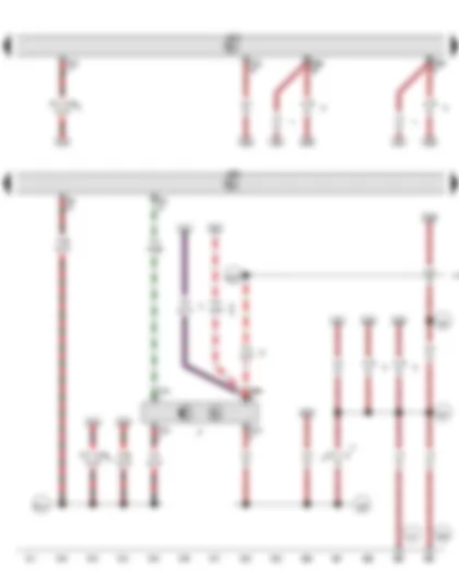 Wiring Diagram  VW GOLF 2011 - Brake light switch - Engine control unit