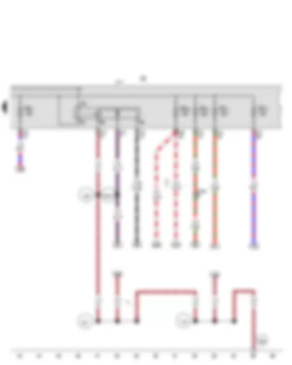 Wiring Diagram  VW GOLF 2012 - Terminal 30 voltage supply relay - Fuse holder B