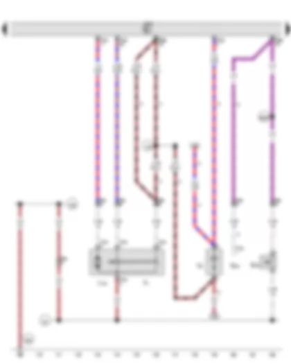 Wiring Diagram  VW GOLF 2011 - Rear lid handle release button - Luggage compartment light switch - Rear lid release motor - Luggage compartment light