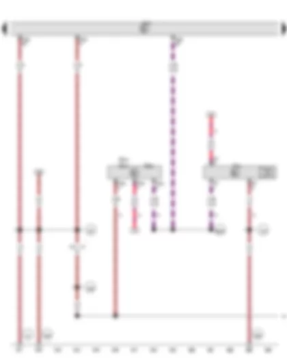 Wiring Diagram  VW GOLF 2012 - Interior monitoring sensor - Vehicle inclination sender - Anti-theft alarm sensor - Alarm horn