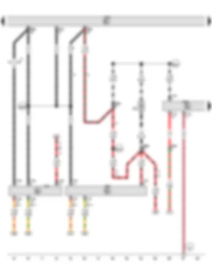 Wiring Diagram  VW GOLF 2012 - Blocking diode - Steering column electronics control unit - Special vehicle control unit - Control unit for electronic steering column lock