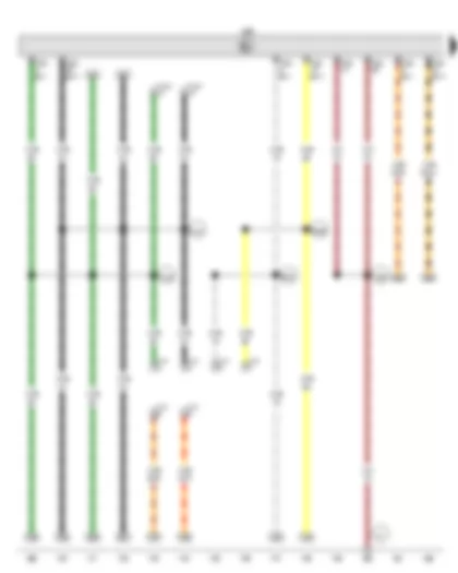 Wiring Diagram  VW GOLF 2012 - Charge voltage control unit for high-voltage battery