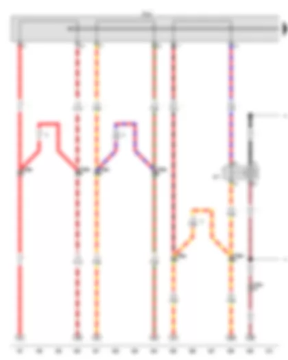 Wiring Diagram  VW GOLF 2011 - Emergency-off button - Terminal 30 relay