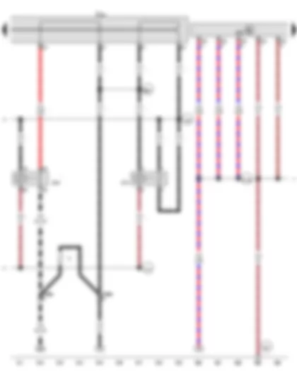 Wiring Diagram  VW GOLF 2011 - Emergency-off button - Engine control unit - Terminal 15 relay - Emergency 