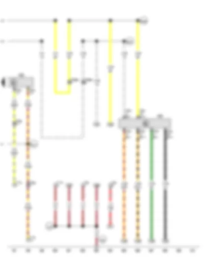 Wiring Diagram  VW GOLF 2012 - Charging unit 3 for high-voltage battery - Charge voltage control unit for high-voltage battery