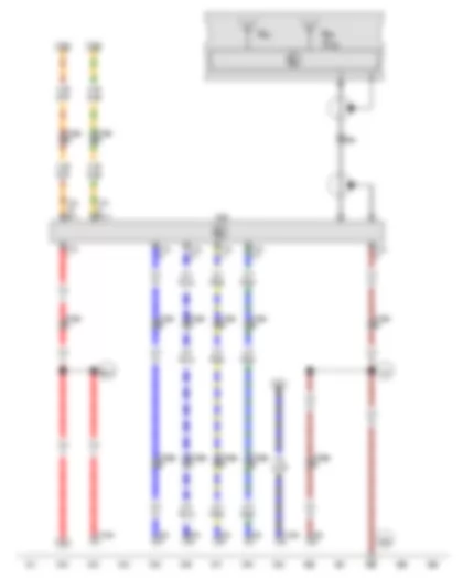 Wiring Diagram  VW GOLF 2012 - Telematics control unit - GPS aerial - Telephone aerial - Auxiliary heater aerial