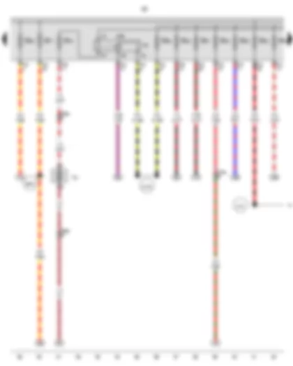 Wiring Diagram  VW GOLF 2012 - Additional coolant pump relay - Fuse holder B - Continued coolant circulation pump