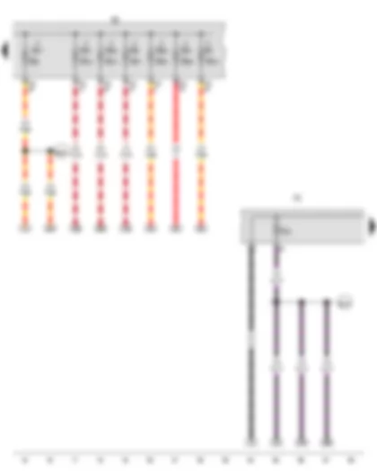 Wiring Diagram  VW GOLF 2012 - Fuse holder B - Fuse holder C