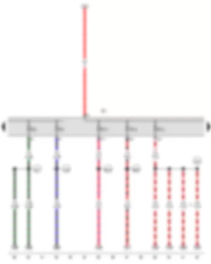 Wiring Diagram  VW GOLF 2012 - Fuse holder C