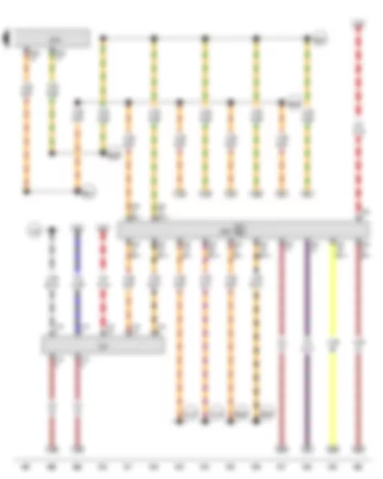 Wiring Diagram  VW GOLF 2012 - Data bus diagnostic interface - Diagnostic connection