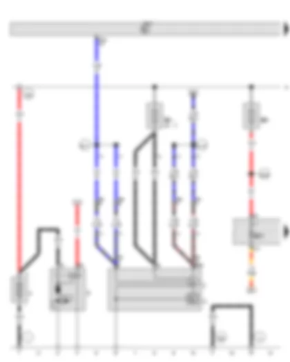 Wiring Diagram  VW GOLF 2013 - Battery - Starter - Alternator - Fuse 1 in fuse holder A - Fuse 5 in fuse holder A - Fuse 27 on fuse holder C