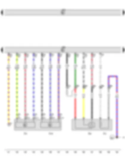 Wiring Diagram  VW GOLF 2013 - Lambda probe - Accelerator position sender - Accelerator position sender 2 - Engine control unit