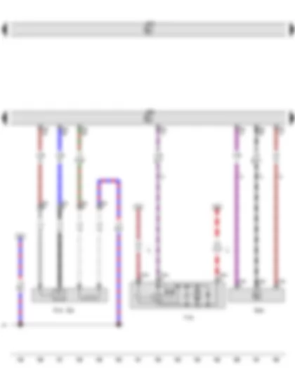 Wiring Diagram  VW GOLF 2013 - Lambda probe after catalytic converter - Brake servo pressure sensor - Engine control unit - Vacuum pump for brakes