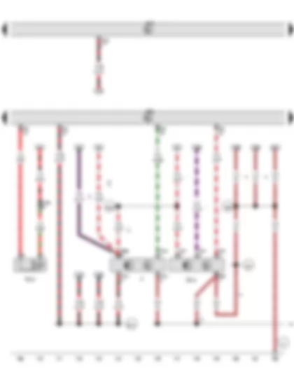 Wiring Diagram  VW GOLF 2013 - Brake light switch - Clutch position sender - Engine control unit - Fuel pressure regulating valve