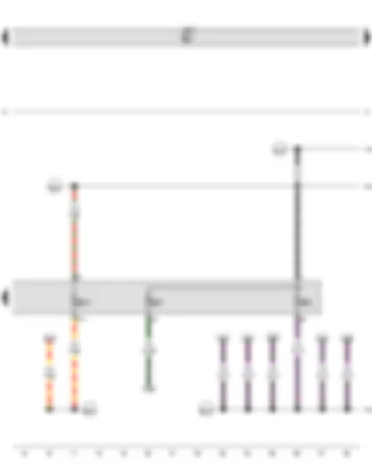 Wiring Diagram  VW GOLF 2013 - Fuse 2 on fuse holder C - Fuse 4 on fuse holder C - Fuse 47 on fuse holder C